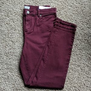 Burgundy Jeans